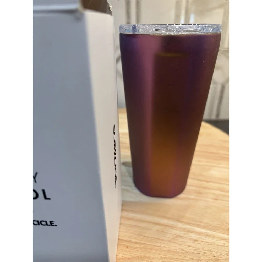 Corkcicle. 16 OZ Insulated Tumbler Stainless Steel - Nebula, Purple - New